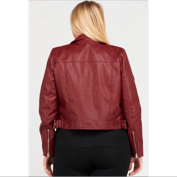Plus size Red leather jacket! - Picture 2 of 3